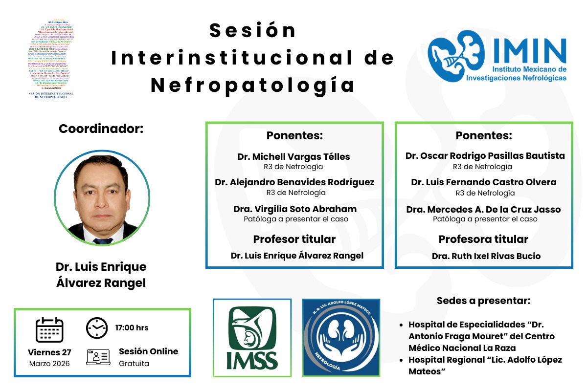 Sesiones Interinstitucionales de Nefropatología