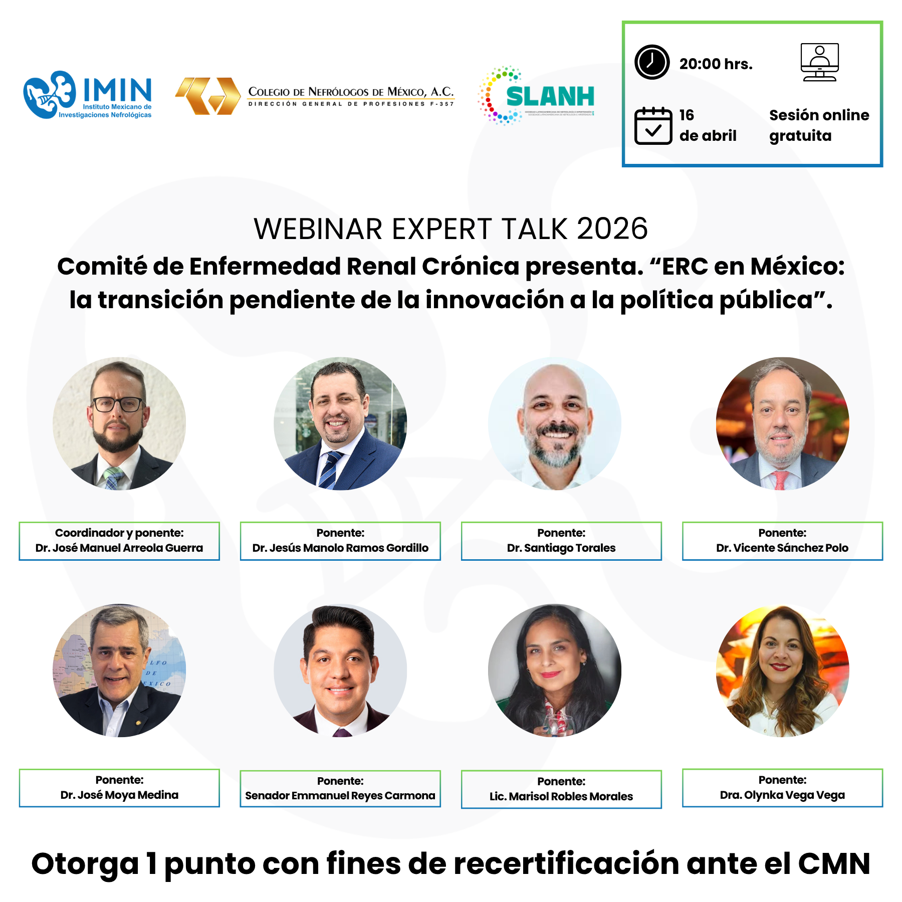 Webinar: Expert Talk “ERC en México: la transición pendiente de la innovación a la política pública”.