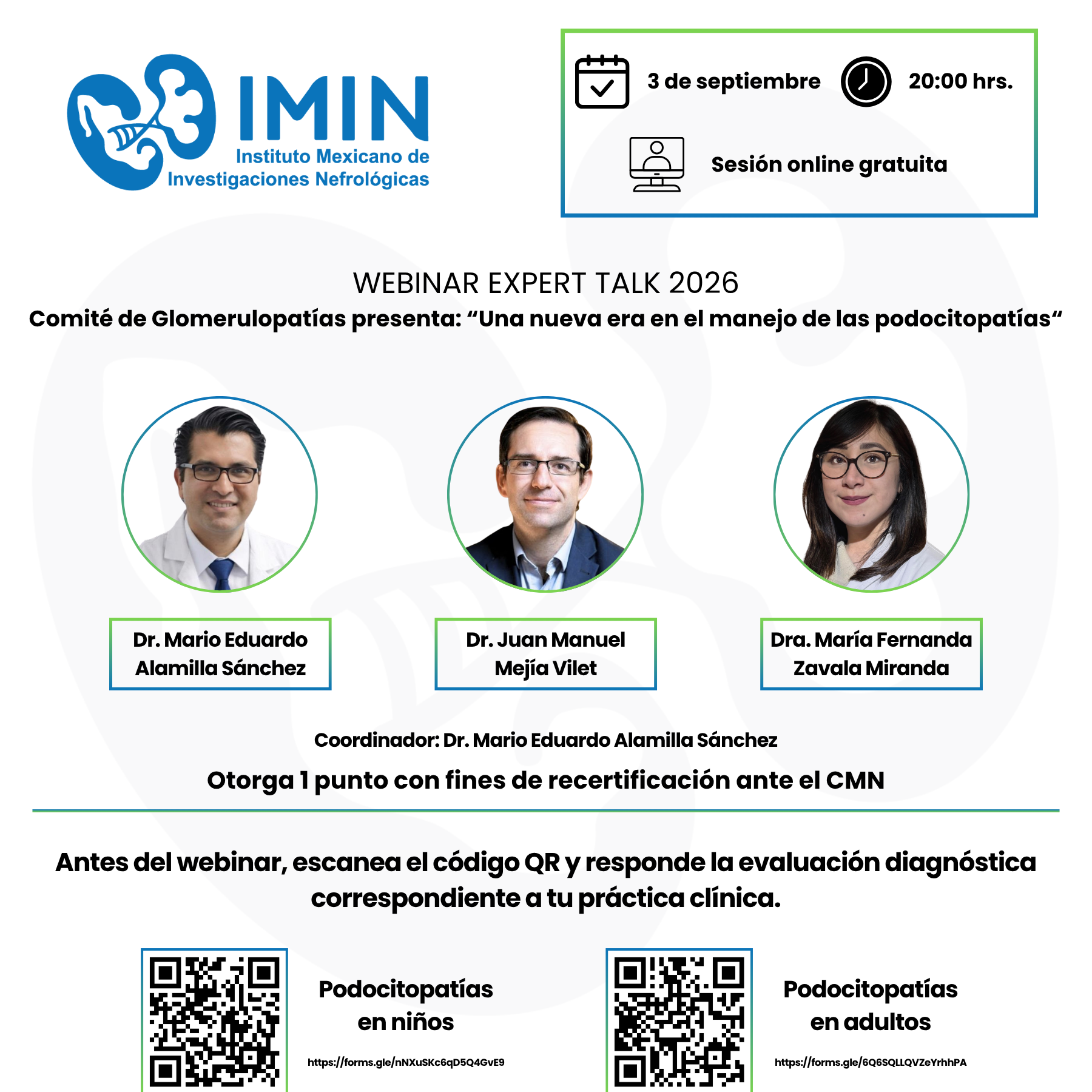 Webinar: Expert Talk - “Una nueva era en el manejo de las podocitopatías”